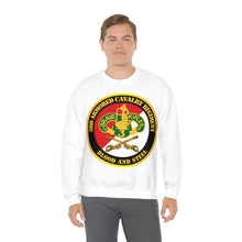 Load image into Gallery viewer, Unisex Heavy Blend Crewneck Sweatshirt - Army - 3rd Armored Cavalry Regiment DUI - Red White - Blood and Steel
