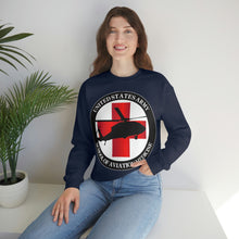 Load image into Gallery viewer, Unisex Heavy Blend Crewneck Sweatshirt - Army MEDEVAC Critical Care Flight Paramedics V1
