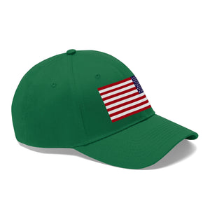 Unisex Twill Hat - United States Flag Hat - Direct to Garment (DTG) - Printed