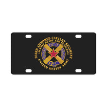 Load image into Gallery viewer, Army - 1st Squadron, 303rd Armored Cavalry Regiment - DUI - Always Ready and Fearless - US Army X 30 Classic License Plate
