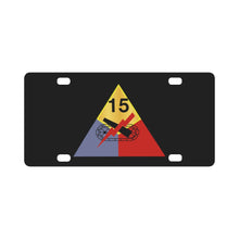 Load image into Gallery viewer, Army - 15th Armored Division wo Txt Classic License Plate
