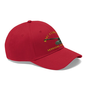 Twill Hat - Army - M107 - 175mm Gun - Artillery Veteran - Hat - Direct to Garment (DTG) - Printed