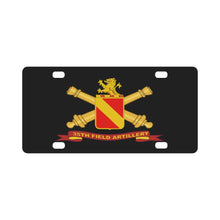 Load image into Gallery viewer, Army - 35th Field Artillery w Br - Ribbon Classic License Plate
