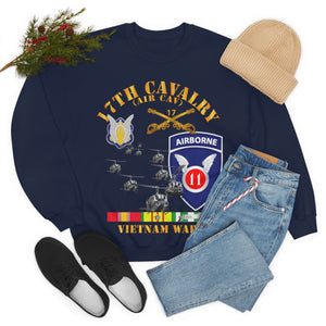 Unisex Heavy Blend Crewneck Sweatshirt - Army - 17th Cavalry (Air CAv) - 11th Airborne Division w SVC