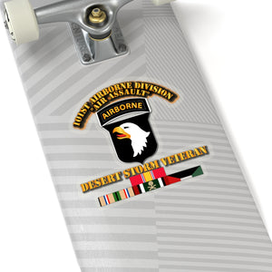 Kiss-Cut Stickers - Army - 101st Airborne Division - Desert Storm Veteran