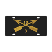 Load image into Gallery viewer, SOF - 3rd Bn 10th SFG Branch wo Txt Classic License Plate
