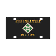 Load image into Gallery viewer, Army - 4th Infantry Division - Classic License Plate
