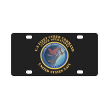 Load image into Gallery viewer, Navy - U.S Fleet Cyber Command X 300 Classic License Plate
