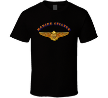 Load image into Gallery viewer, Emblem - Navy - Marine Aviator T Shirt
