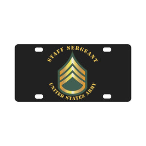 Army - Staff Sergeant - SSG Classic License Plate