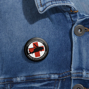 Custom Pin Buttons - Army - Army MEDEVAC Critical Care Flight Paramedics