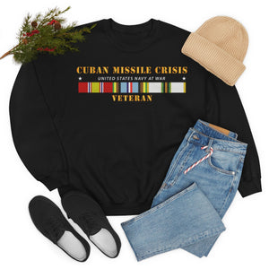 Unisex Heavy Blend Crewneck Sweatshirt - Navy - Cuban Missile Crisis w AFEM COLD SVC