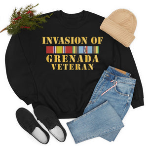 Unisex Heavy Blend Crewneck Sweatshirt - Army - Grenada Invasion Veteran w EXP SVC