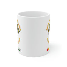 Load image into Gallery viewer, White Ceramic Mug - Army - 58th Infantry Platoon - Scout Dog - w VN SVC
