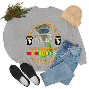 Unisex Heavy Blend Crewneck Sweatshirt - Vietnam Combat Veteran w 101st Airborne Div SSI V1