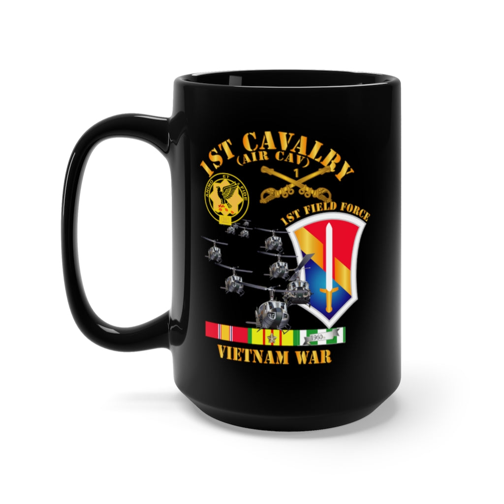Black Mug 15oz - Army - 1st Cavalry (Air Cav)