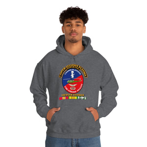 Unisex Heavy Blend™ Hooded Sweatshirt - Army - Casper Aviation Platoon - Vietnam Veteran - w Txt