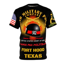 Load image into Gallery viewer, Unisex AOP - 502nd Military Police (MP) Company - 2nd Armored Division  - Hell on Wheels - Fort Hood, TX   - &#39;&#39;Honor Pro Militibus&#39;&#39;
