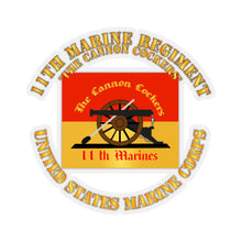 Load image into Gallery viewer, Kiss-Cut Stickers - USMC - 11th Marine Regiment - The Cannon Cockers
