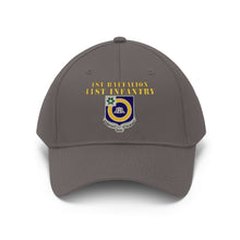 Load image into Gallery viewer, Unisex Twill Hat - 1st Battalion, 41st Infantry Regiment with Unit Crest - Direct to Garment (DTG) - Printed
