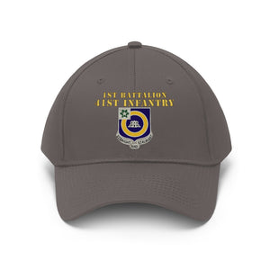 Unisex Twill Hat - 1st Battalion, 41st Infantry Regiment with Unit Crest - Direct to Garment (DTG) - Printed