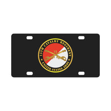 Load image into Gallery viewer, Army - 15th Cavalry Regiment - US Army w Cav Branch Classic License Plate
