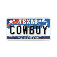 Load image into Gallery viewer, Mini License Plate - Texas - Cowboy
