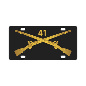 Army - 41st Infantry Regiment wo Txt Classic License Plate