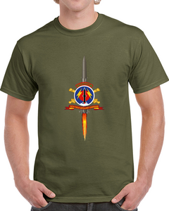 Army - 56th Field Artillery Command - Ssi W Br - Ribbon W Pershing - Firing Classic T Shirt