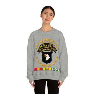 Unisex Heavy Blend Crewneck Sweatshirt - Army - 58th Infantry Platoon - Scout Dog - w VN SVC