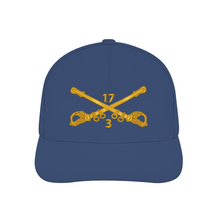 Load image into Gallery viewer,  3rd Squadron 17th Cavalry Regiment Branch wo Txt - AOP Unisex Adjustable Curved Bill Baseball Hat
