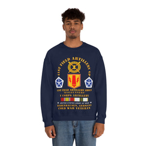 Unisex Heavy Blend Crewneck Sweatshirt - Army - 41st FA Group - Babenhausen, Germany w COLD SVC