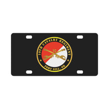Load image into Gallery viewer, Army - 10th Cavalry Regiment - Fort Sill, OK w Cav Branch Classic License Plate
