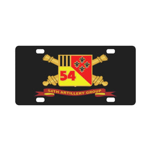 Army - 54th Artillery Group w Br - Ribbon - X 300 Classic License Plate