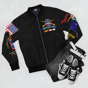 AOP Bomber Jacket - Army - 172nd Infantry Brigade, Ft. Richardson, AK with Cold War Ribbons