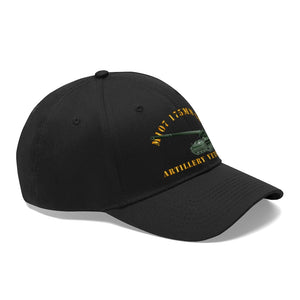 Twill Hat - Army - M107 - 175mm Gun - Artillery Veteran - Hat - Direct to Garment (DTG) - Printed