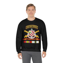 Load image into Gallery viewer, Unisex Heavy Blend Crewneck Sweatshirt -  Army - 8th Field Artillery w Br - Ribbon COLD WAR Vet Tab
