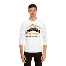 Load image into Gallery viewer, Unisex Classic Long Sleeve T-Shirt - Army - F Troop, 4th Cavalry, Hunter Killer Team, Vietnam War with Vietnam Service Ribbons
