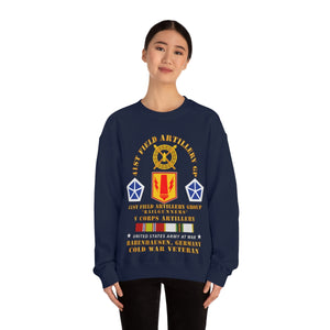 Unisex Heavy Blend Crewneck Sweatshirt - Army - 41st FA Group - Babenhausen, Germany w COLD SVC