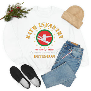 Unisex Heavy Blend Crewneck Sweatshirt - Army - 84th Infantry Division - The Railsplitters wo DS X 300