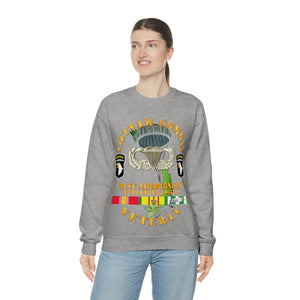 Unisex Heavy Blend Crewneck Sweatshirt - Vietnam Combat Veteran w 101st Airborne Div SSI V1