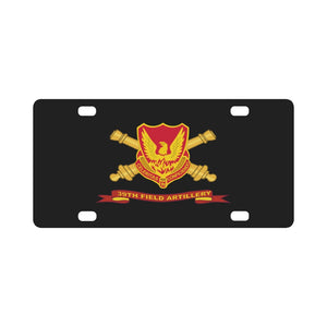 Army - 39th Field Artillery w Br - Ribbon Classic License Plate