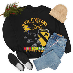 Unisex Heavy Blend Crewneck Sweatshirt - Army - 9th Cavalry (Air Cav) - 1st Cav Division w SVC