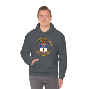 Unisex Heavy Blend Hooded Sweatshirt - Army - 21st Infantry Regt - Gimlet