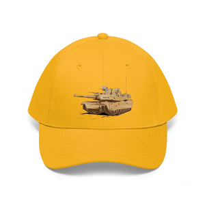 Twill Hat - Army - Main Battle Tank - M1A1 - Hat - Direct to Garment (DTG) - Printed