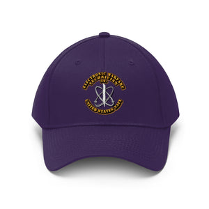 Unisex Twill Hat - Navy - Rate - Navy Electronic Warfare Technician - Direct to Garment (DTG) - Printed