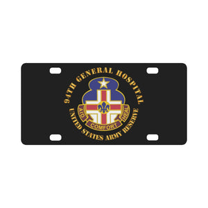 Army - 94th General Hospital - TX - USAR V1 Classic License Plate
