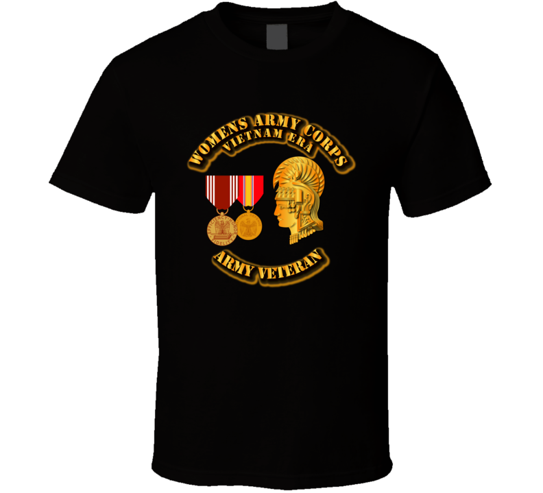 Womens Army Corps Vietnam Era - w GCMDL - NDSM Medal T Shirt