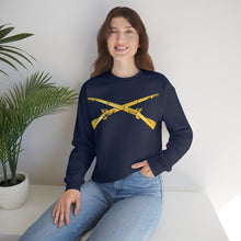 Load image into Gallery viewer, Unisex Heavy Blend Crewneck Sweatshirt - Army - Infantry Branch - Crossed Rifles
