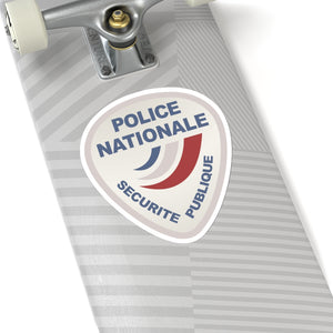 Kiss-Cut Stickers - Police Nationale France Police Patch Blanc